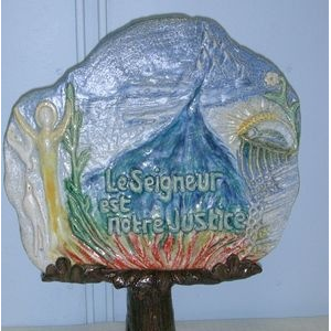 « Le Seigneur est notre Justice ». Œuvre de Sr Christiane, SCR