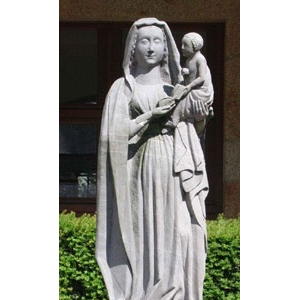 Vierge en grès du 16e siècle, Rillé