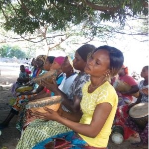 Lors de la répétion de chant