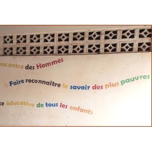 Fresque du lieu d'accueil d'ATD