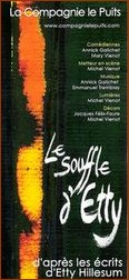 Affiche annonçant le spectacle : Le souffle d'Etty