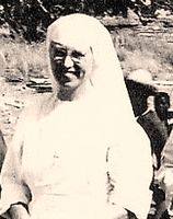 Sœur Léonie, en mission à Tambaga, Burkina faso