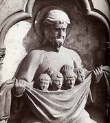 Abraham et les élus. Cathédrale de Bourges