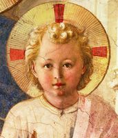 Fra Angelico. Enfant Jésus. Détail, 14e siècle. Couvent St Marc