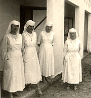 Les 4 premières Sœurs du Christ Rédempteur arrivées à Salembaoré en décembre 1963