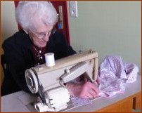Sr Thérèse Yvonne à l'ouvrage…