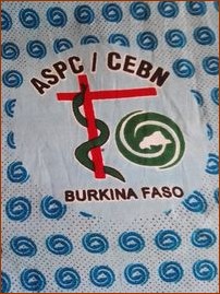 Pagne réalisé au Burkina Faso pour la journée mondiale de la santé