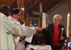Le baptême de Martin par le diacre Ihsan