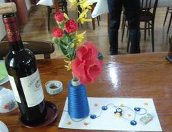 Décor de table lors de la fête du premier avril 2021