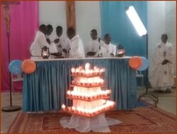 Eucharistie durant la journée vocationelle