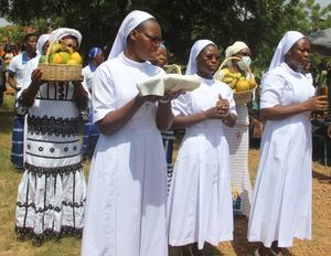 La procession des offrandes