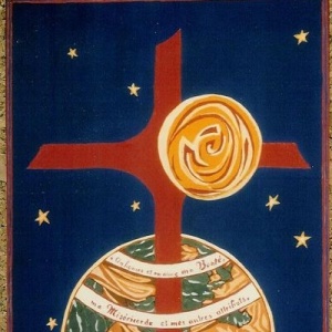 Tapisserie qui exprime la vocation des Sœurs du Christ Rédempteur, réalisée par Sr Anne Mouazan, SCR