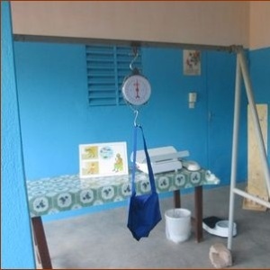 La salle de pesée des enfants