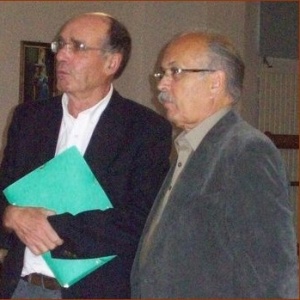 Mr Lemonnier et Mr Godebert, président de l'Association