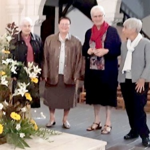 Les 3 jubilaires d'or avec Sr M. Angèle Fauvel