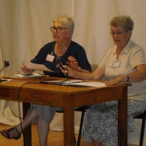 Sr Josette, présidente, et Sr Liliane, vice-présidente