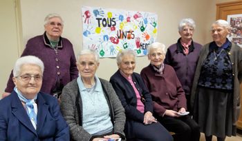 Une partie de la communauté religieuse de La Guilmarais de Vitré (35)