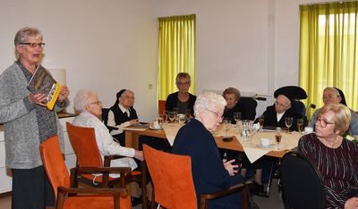 Sr Marie Angèle, Supérieure générale, exprime la reconnaissance de toute la Congrégation
