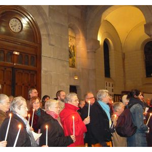 Rassemblement dans l'église St Vincent de Paul à Clichy-la-Garenne