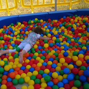Quel plaisr de se rouler sur les balles !