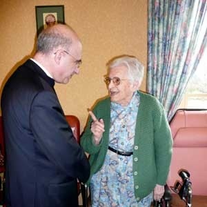 En grande conversation avec Sr Marie, à Béthanie