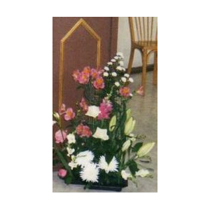 Bouquet devant l'ambon