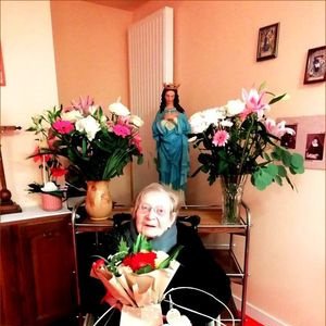 Fleurs reçues pour combler un peu l'absence