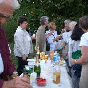 Partage du verre de l'amitié