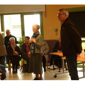 Sr Madeleine Seignoux, Supérieure Générale, et le Directeur de l'IME