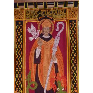 Saint Tugdual, bannière à Ste Anne La Palud (29)
