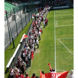 Arrivée des Confirmands sur le stade