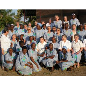 Le groupe des Sœurs du Christ Rédempteur réunies pour la fête du Jubilé au Burkina Faso