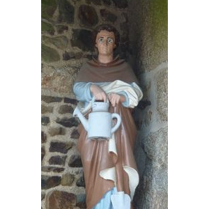 St Fiacre, patron des jardiniers, communauté de Rillé-Fougères (35)