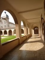 Clocher et cloître de la Maison-Mère de Rillé