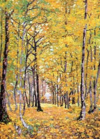La forêt, par De La Villéon, 20e siècle. Fougères (35)