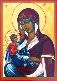 Icône de Marie, Mère de Dieu Icône de Marie, Mère de Dieu