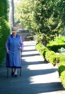 Sœur aînée en promenade au jardin Sœur aînée en promenade au jardin