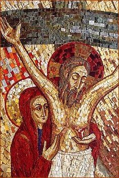 Crucifixion. Mosaïque de Ivan Rupnik Crucifixion. Mosaïque de Ivan Rupnik
