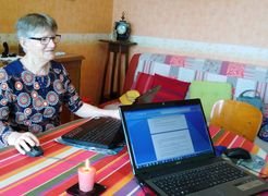 Notre atelier de travail dans notre salle à manger, le vendredi