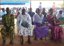 La famille de Sr Edwige, lors de la messe d'action de grâces La famille de Sr Edwige, lors de la messe d'action de grâces