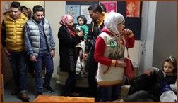 Des migrants s'installent