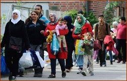 Arrivée de migrants en France