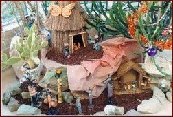 Une case africaine abrite la crèche Une case africaine abrite la crèche