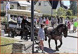 Arrivée de la calèche à Liffré Arrivée de la calèche à Liffré