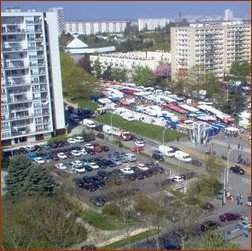 Vue de la Tour de Prague, quartier du Blosne, Rennes