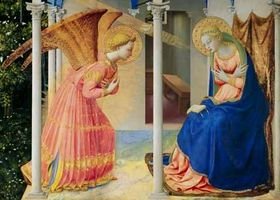Annonciation à Marie. Fra Angelico 1387-1455 Annonciation à Marie. Fra Angelico 1387-1455