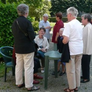 Pause - bavardage, toutes congrégations confondues…