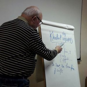 Intervention de Mr Raphaël G. devant les Sœurs, la Guilmarais, Vitré