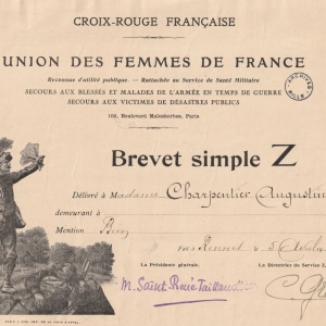 Diplôme Sr. Charpentier, 1939