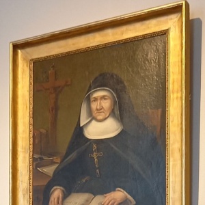 Les portraits de nos deux Fondateurs tout juste restaurés nous attendaient dans la salle du Sacré-Cœur